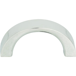 Atlas Homewares Tableau Curved Pull 1 7/16 Inch (c-c) Polished Chrome