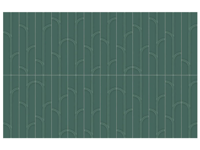 Anatolia Geometra 3X12 Ivy Emerald Glossy Ceramic Wall Tile 4000-0307-0 Emerald Ivy 3x12 - premium natural stone mosaic tile from Anatolia Tile, available at PoshHaus showroom in Keene, NH