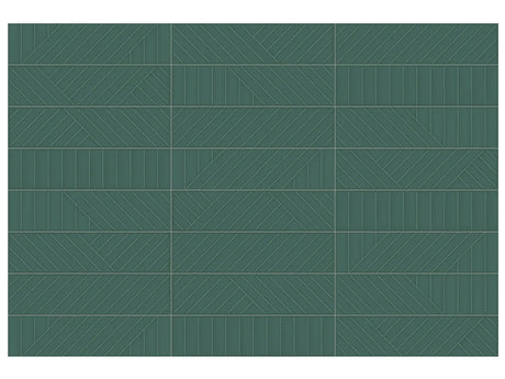 Anatolia Geometra 3X12 Maze Emerald Glossy Ceramic Wall Tile 4000-0301-0 Emerald Maze 3x12 - premium natural stone mosaic tile from Anatolia Tile, available at PoshHaus showroom in Keene, NH