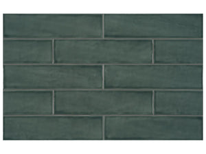 Anatolia Tile 3X12 Teramoda Emerald Glossy 4000-0247-0 Emerald - premium natural stone mosaic tile from Anatolia Tile, available at PoshHaus showroom in Keene, NH