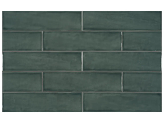 Anatolia Tile 3X12 Teramoda Emerald Glossy 4000-0247-0 Emerald - premium natural stone mosaic tile from Anatolia Tile, available at PoshHaus showroom in Keene, NH