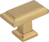 Atlas Homewares Sutton Place Rectangle Knob 1 7/16 Inch Champagne