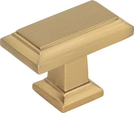 Atlas Homewares Sutton Place Rectangle Knob 1 7/16 Inch Champagne