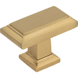 Atlas Homewares Sutton Place Rectangle Knob 1 7/16 Inch Champagne