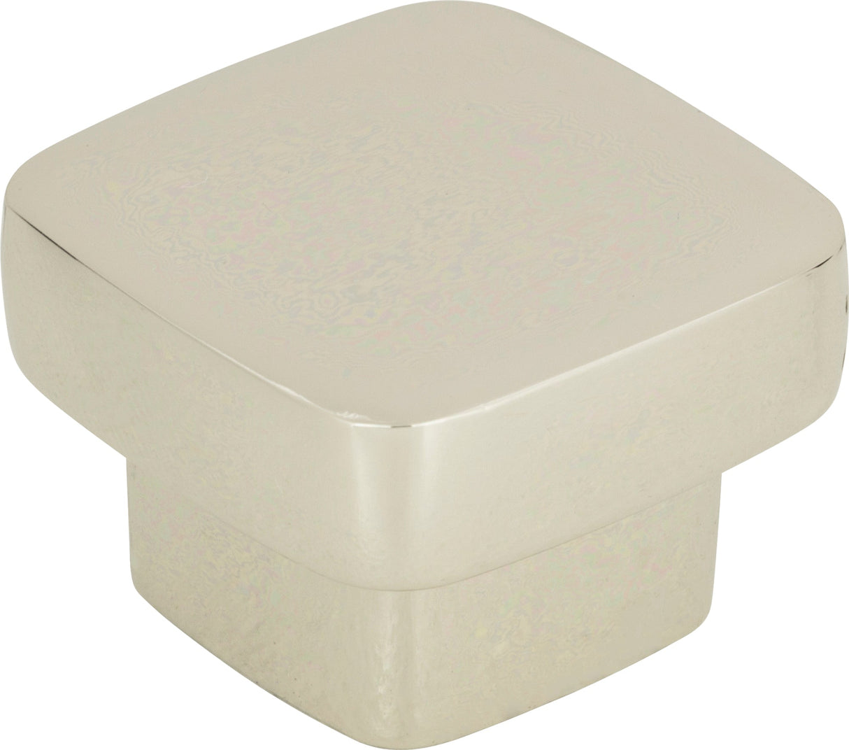 Atlas Homewares Chunky Square Knob Medium 1 7/16 Inch Polished Nickel