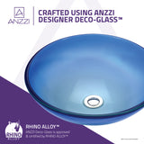 ANZZI LS-AZ8186 Tara Series Deco-Glass Vessel Sink in Caribbean Shore