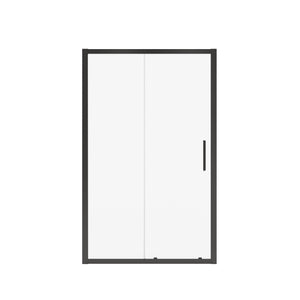 MAAX 135241-900-340-000 Connect 43 ½-45 x 72 in. 6mm Sliding Shower Door for Alcove Installation with Clear glass in Matte Black