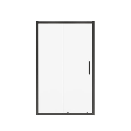 MAAX 135241-900-340-000 Connect 43 ½-45 x 72 in. 6mm Sliding Shower Door for Alcove Installation with Clear glass in Matte Black