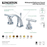 Kingston Brass KS4943CML Manhattan 8 in. Widespread Bathroom Faucet, Antique Brass