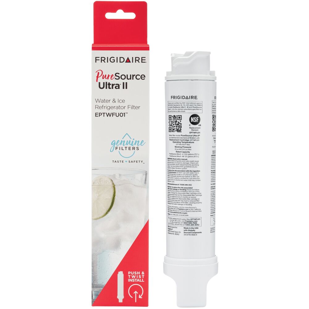 Frig Prts & Acc EPTWFU01 PureSource Ultra II Water Filter (Fits most Frigidaire models from 2015)