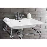 Kingston Brass KB1601AL Heritage 4 in. Centerset Bathroom Faucet, Polished Chrome