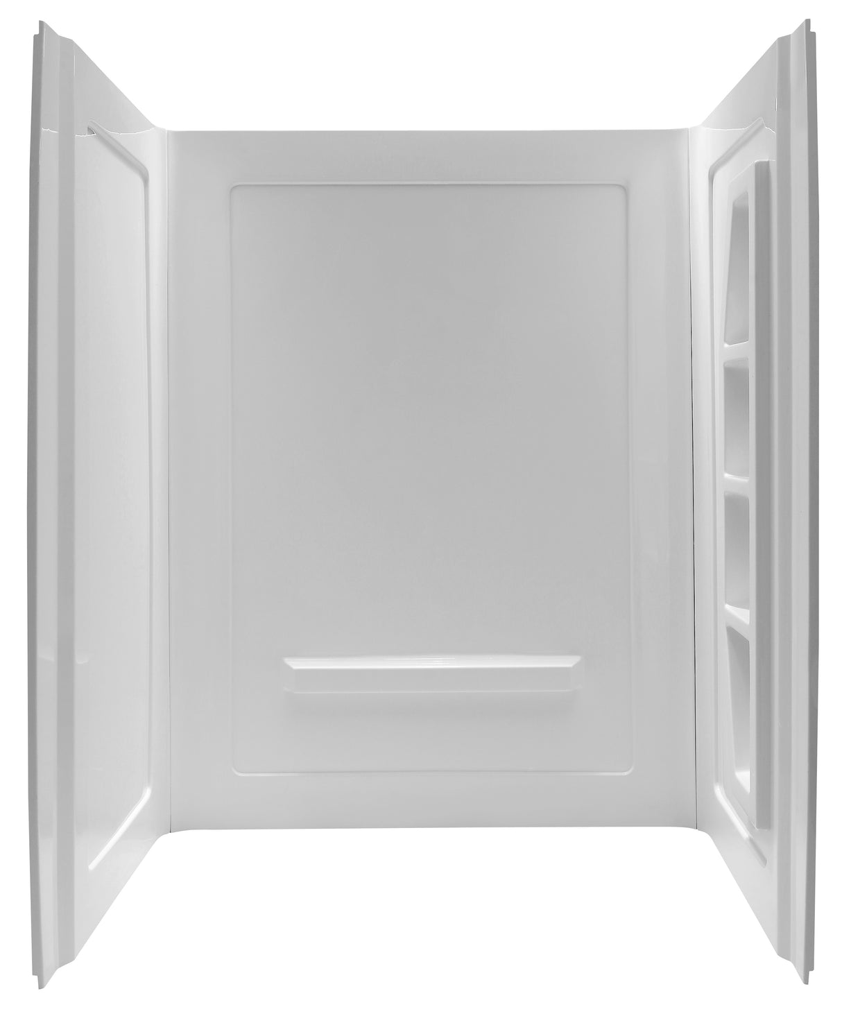 ANZZI SW-AZ8077 Rose 60 in. x 36 in. x 74 in. 3-piece DIY Friendly Alcove Shower Surround in White