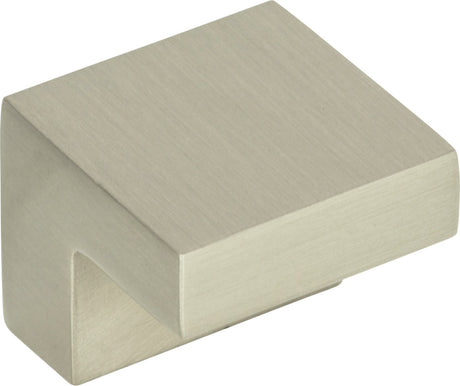 Atlas Homewares Small Square Knob 5/8 Inch (c-c) Brushed Nickel