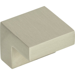 Atlas Homewares Small Square Knob 5/8 Inch (c-c) Brushed Nickel