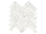 Anatolia Tile 1.25X4 Eterna Bianco Herringbone Honed Marble Mosaic 5001-0272-0 * 1 Sheet = .89 Sqft * Eterna Bianco Herringbone Honed - premium natural stone mosaic tile from Anatolia Tile, available at PoshHaus showroom in Keene, NH