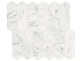 Anatolia Tile 2X6 Eterna Bianco Picket Polished Marble Mosaic 5001-0273-0 * 1 Sheet = .87 Sqft * Eterna Bianco Picket 2x6 Polished - premium natural stone mosaic tile from Anatolia Tile, available at PoshHaus showroom in Keene, NH