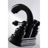 Kingston Brass KB5610AL Restoration 4 in. Centerset Bathroom Faucet, Matte Black