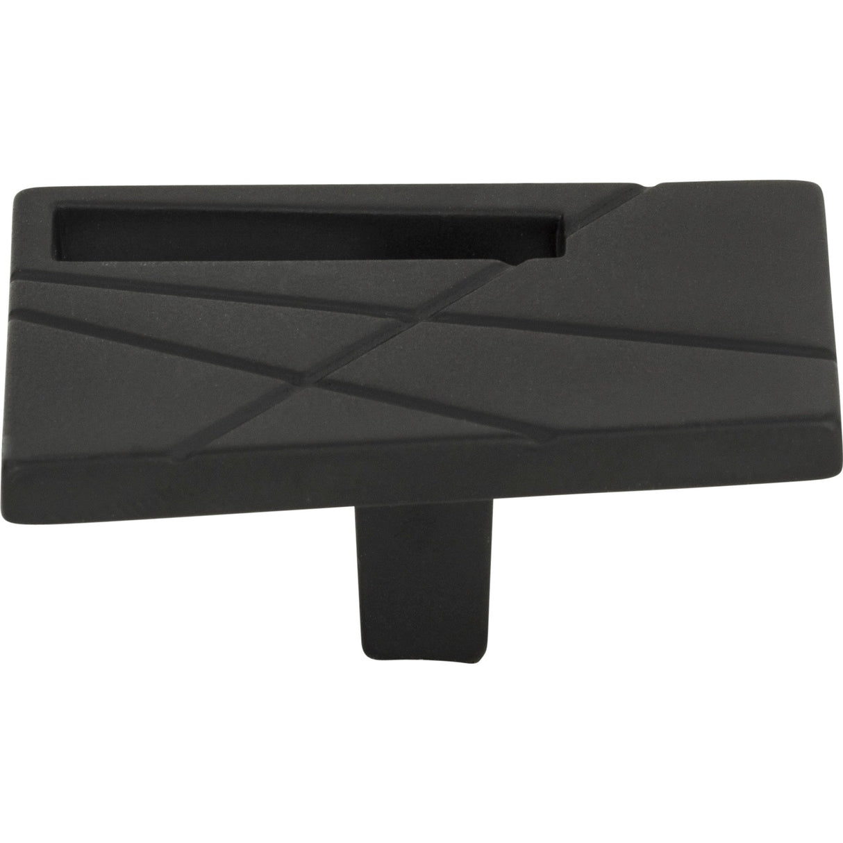 Atlas Homewares Modernist Left Knob 1 3/4 Inch Matte Black