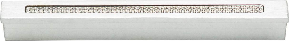 Atlas Homewares Crystal Bar Inset Thin Pull 3 3/4 Inch (c-c) Matte Chrome