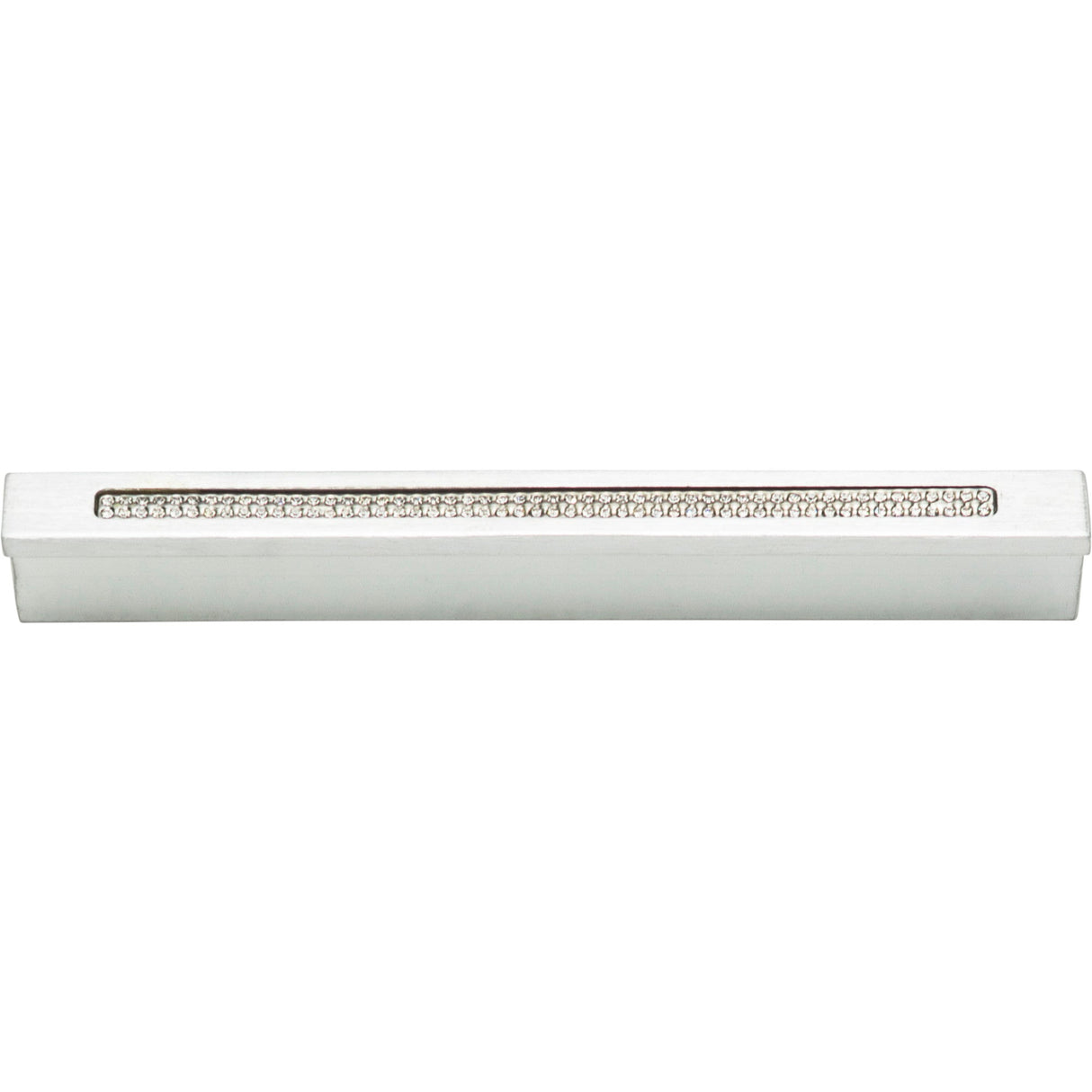 Atlas Homewares Crystal Bar Inset Thin Pull 3 3/4 Inch (c-c) Matte Chrome