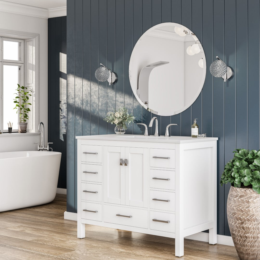Eviva Round 24" x 24" Circle/Round Frameless Mirror