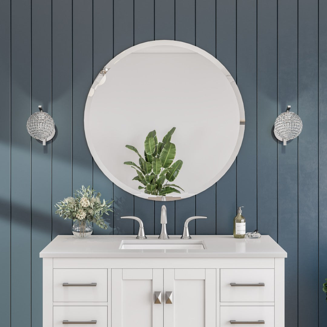 Eviva Round 24" x 24" Circle/Round Frameless Mirror