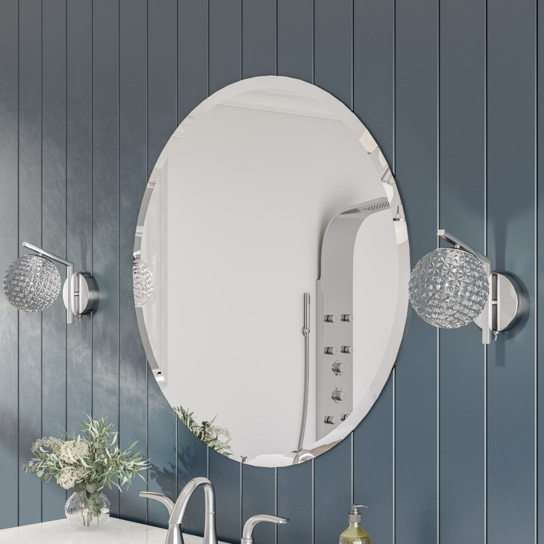 Eviva Round 24" x 24" Circle/Round Frameless Mirror