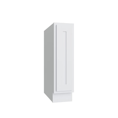 Essential White Single Door Full Height Base Cabinet - 9" W