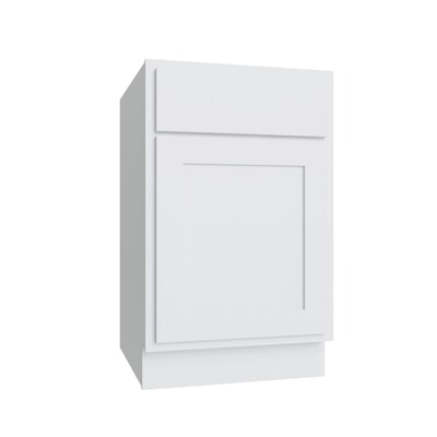 Essential White Single Door Standard Base Cabinet - 21" W