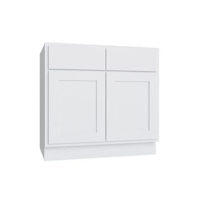 Essential White Double Door Standard Base Cabinet - 39" W