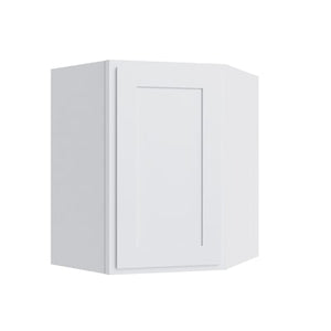 Essential White Corner Wall Cabinet - 24" W x 42" H