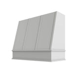 Essential White Angled Hood with Strapping Flat Trim - 36" W x 36" H