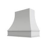 Essential White Curved Hood Classic Trim - 48" W x 30" H