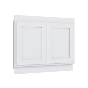 Essential White Sink Base Cabinet - 30" W x 32.5" H x 24" D - ADA Accessible