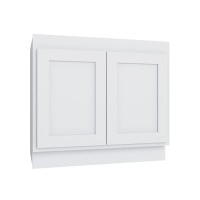 Essential White Sink Base Cabinet - 30" W x 32.5" H x 24" D - ADA Accessible