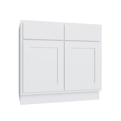 Essential White Sink Base Cabinet - 33" W x 34.5" H