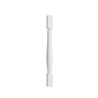 Essential White Turned Post - 3" W x 35.5" H