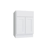 Essential White Double Door Vanity - 24" W x 34.5" H x 21"
