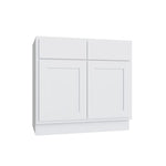 Essential White Double Door Vanity - 36