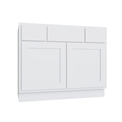 Essential White Vanity Sink Base - 36" W x 34.5" H x 21" D