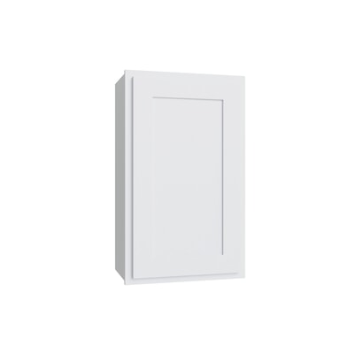 Essential White Single Door Wall Cabinet - 18" W x 30" H