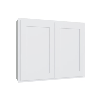 Essential White Double Door Wall Cabinet - 30" W x 36" H