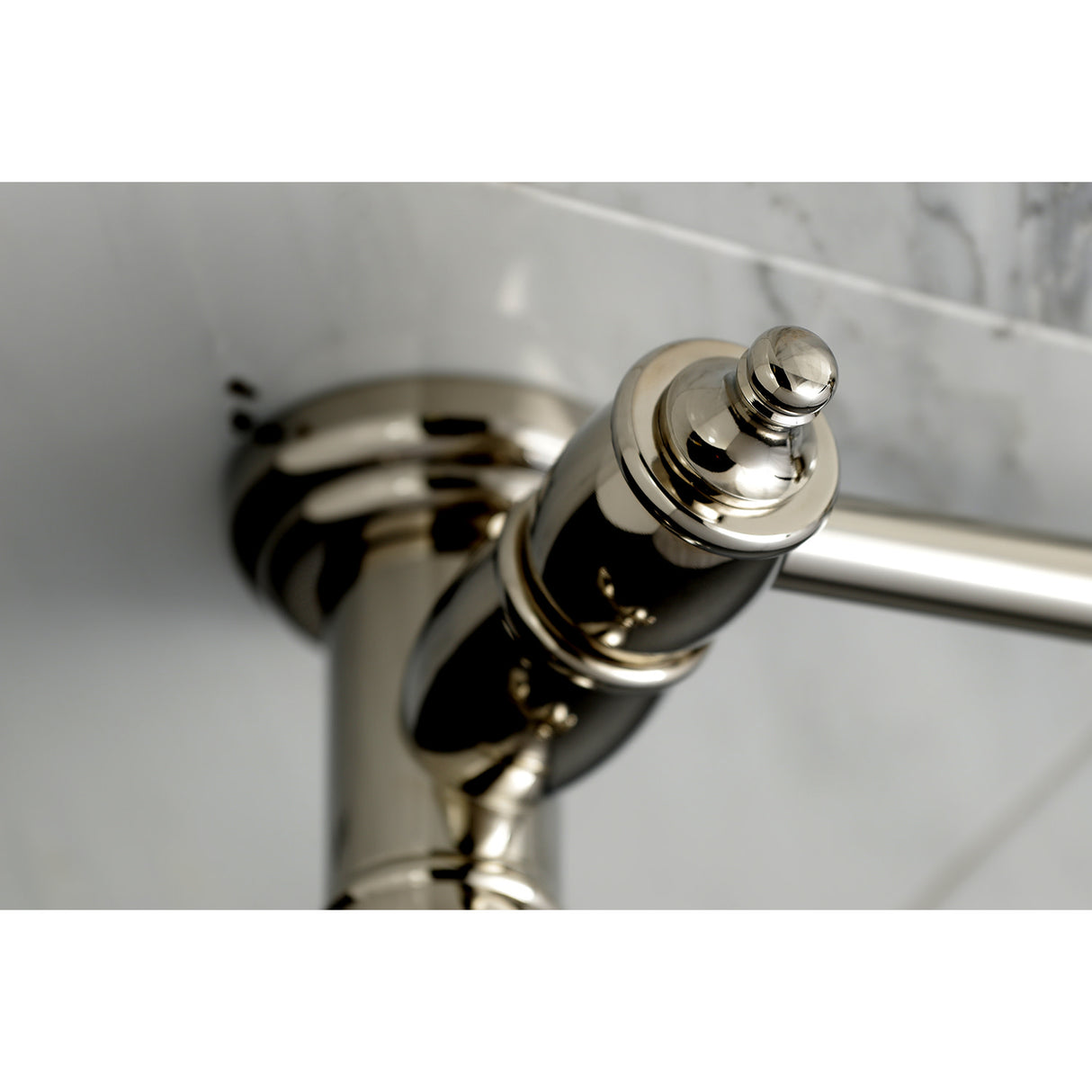Kingston Brass KS3106TAL Tudor Wall Mount Pot Filler Kitchen Faucet, Polished Nickel