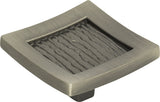 Atlas Homewares Primitive Square Knob 1 1/2 Inch Brushed Nickel