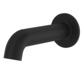 Modern Round Non-Diverting Tub Filler in Matte Black