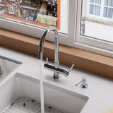 ALFI brand AB2042-PSS Polished Stainless Steel Kitchen Faucet/Drinking Water