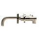 ALFI brand AB1035-BN Brushed Nickel 8" Widespread Wall-Mounted Cross Handle Faucet