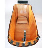 ALFI brand AB1148 59" Free Standing Wooden Bathtub with Chrome Tub Filler