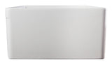 ALFI brand AB511-W White 30" Decorative Lip Apron Single Bowl Fireclay Farmhouse Kitchen Sink
