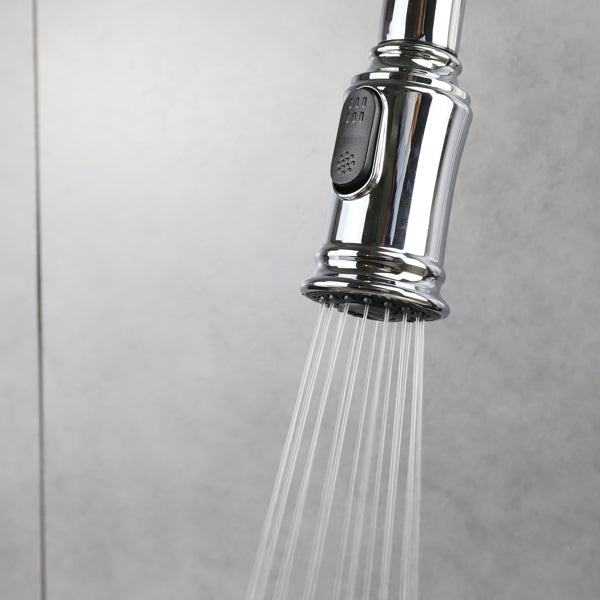 Artos Classic Kitchen Faucet with Pulldown Spray in Chrome – Lifestyle